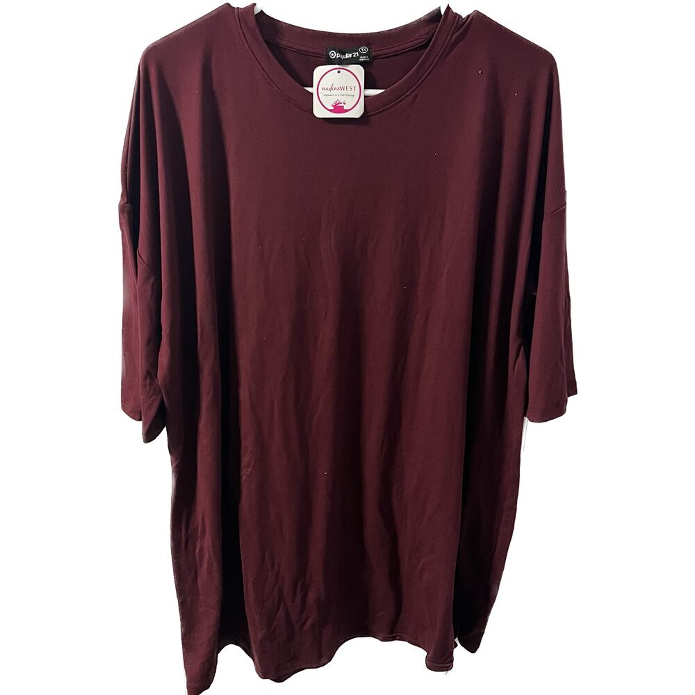 Women’s Popular 21 Red Shirt Size 1X